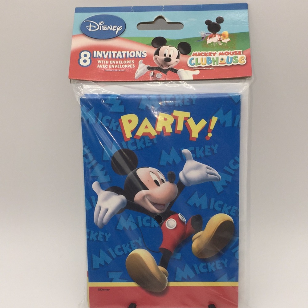 Disney Mickey Mouse Birthday Party Invitations